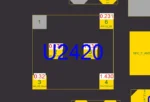 (U2420)(LSF0101) IC voltage level converter iPhone 12 Pro _ 12OHMZ