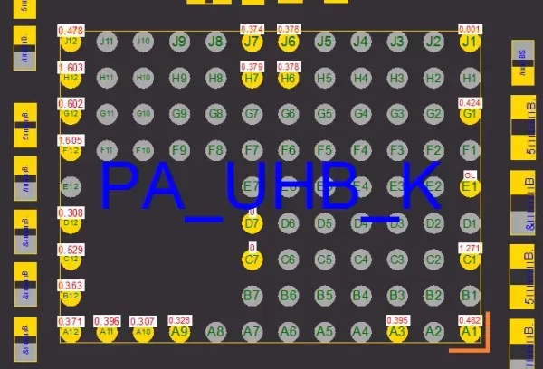 (PA_UHB_K)(HRPDAF091) IC FEM 3G & 4G iPhone XS MaxOHMZ