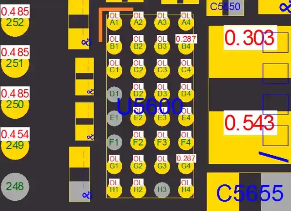 (U5600)IC PMU Tuch iPhone XS Max(LM3373A2YKA)OHMZ