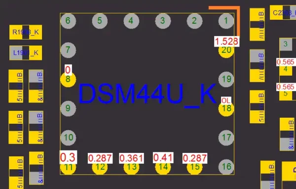 (DSM44U_K)(HFQRXRCJB-500) IC Amplifier (LNA) iPhone XSOHMZ