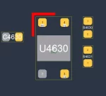 (U4630)IC Hall Effect iPhone 11 Pro Max (AK8789)OHM