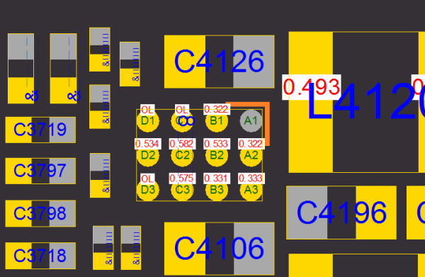 (U4120)IC LED Driver Flashlight iPhone XS (LM3566)OHMZ