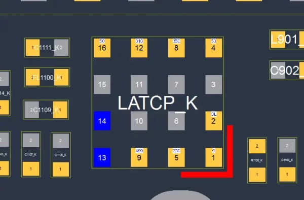 (LATCP_K)IC RF Tuner Antenna iPhone X (SKY16708-11)OHM